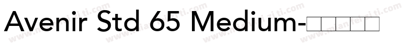 Avenir Std 65 Medium字体转换